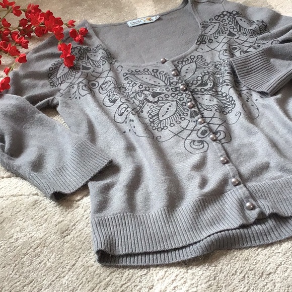 UNITY button front sweater - Picture 2 of 4